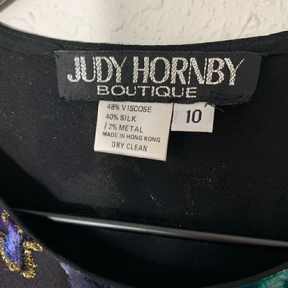Judy Hornby 1980s multi color formal silk blend - Picture 5 of 10